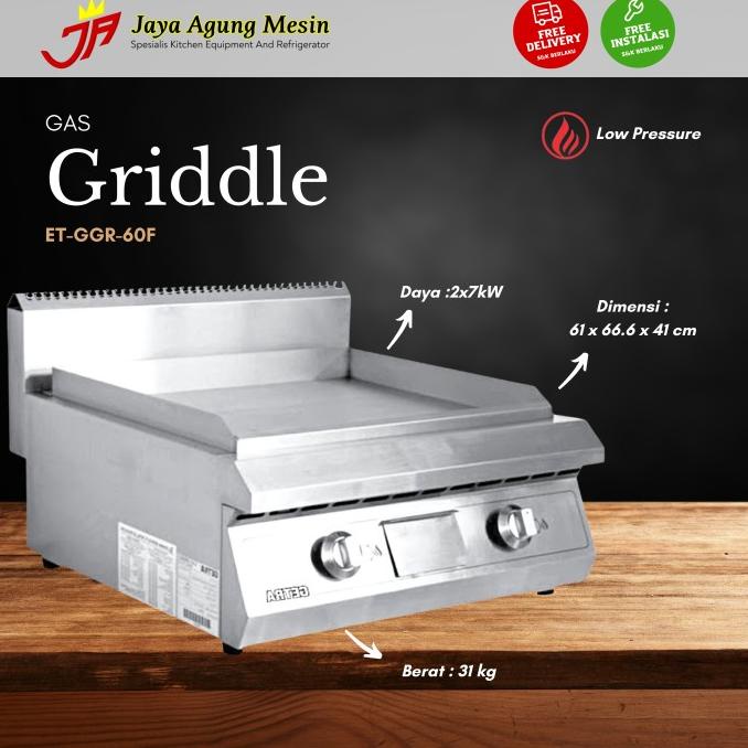 ------] GETRA ET GGR 60F - GAS FULL FLAT GRIDDLE - Promo