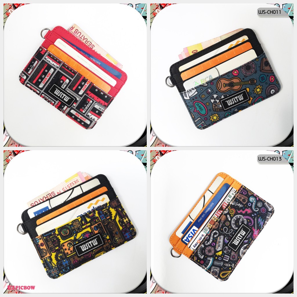 Dompet Kartu Pria Wanita Muat Uang Dan Atm Card Holder Pria - WSCH014