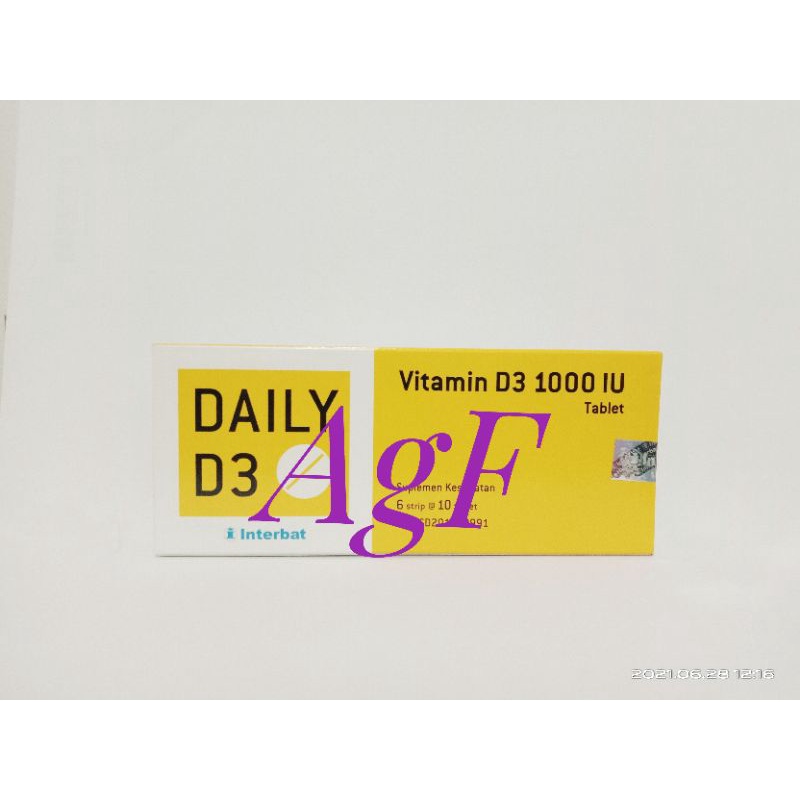 Daily D3 1000 IU Tab isi 60 (Interbat)