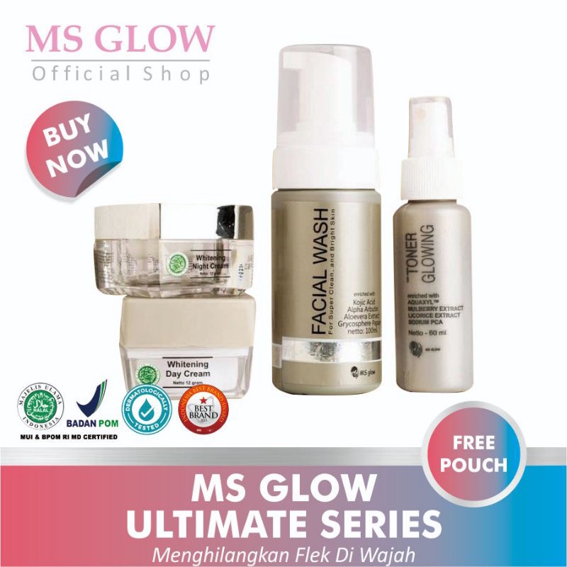 Ms Glow Ultimate Series Ms Glow Paket Ultimate Original Skincare Ms Glow 1 Paket Lengkap