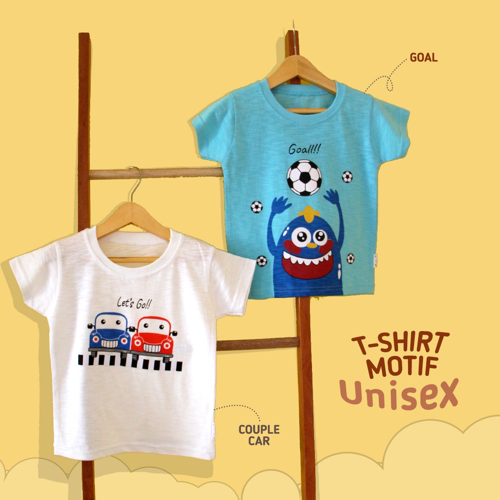 TSHIRT MOTIF UNISEX (1-8 TAHUN)