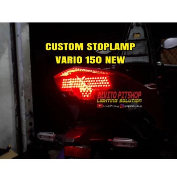 Custom Stoplamp Vario 150 New 8 mode - Vario 150 New, 125 All New, Vario 160