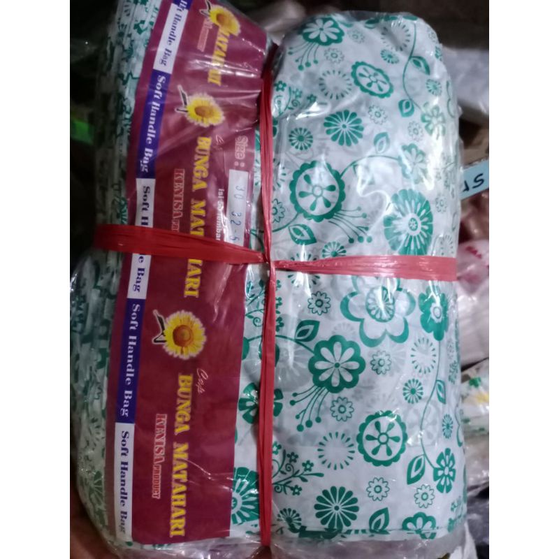 Tas Centel Motif Bunga ukuran 30x32