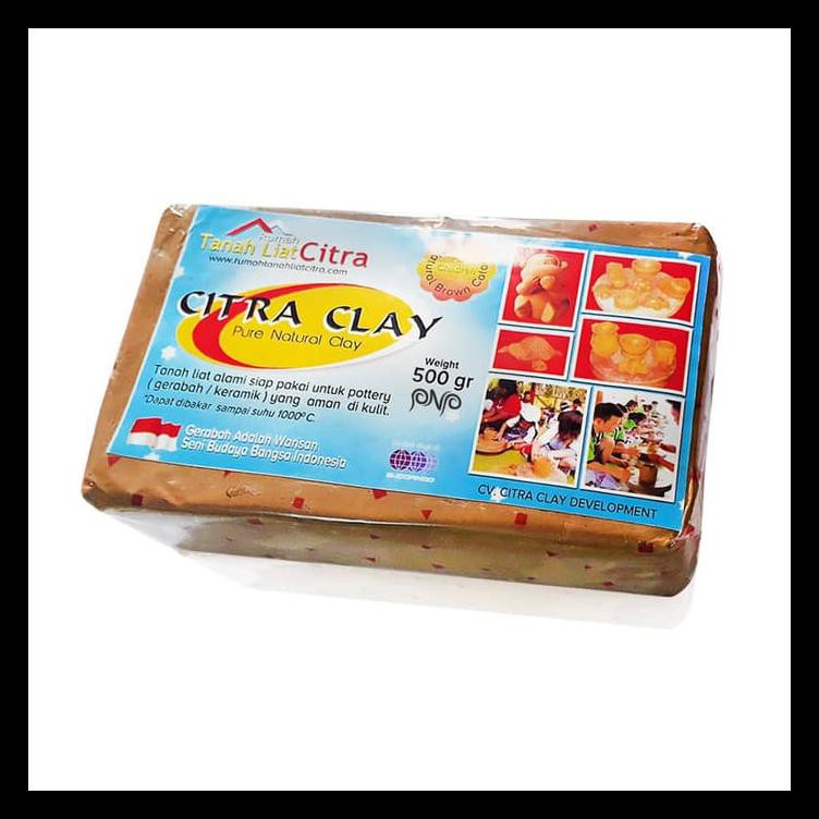 

Citra Tanah Liat Modelling Clay Lempung Original Natural Pure 500 Gram Terjamin