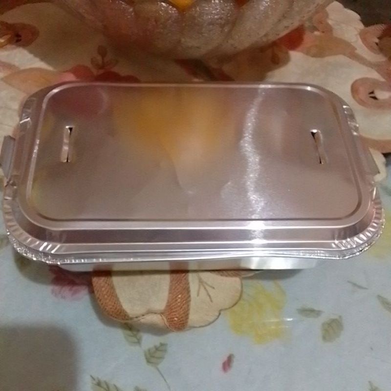 Aluminium cup foil Tray Ax350 + tutup || 380ml