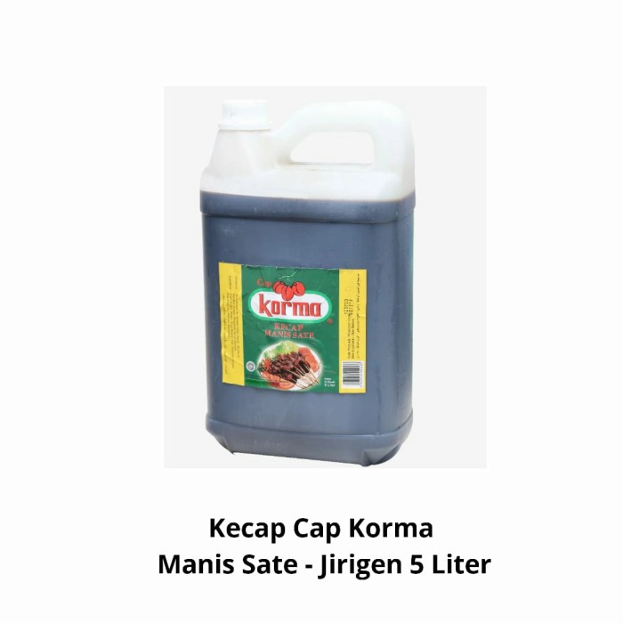 

Kecap Manis Sate Cap Korma - Jerigen 5 liter