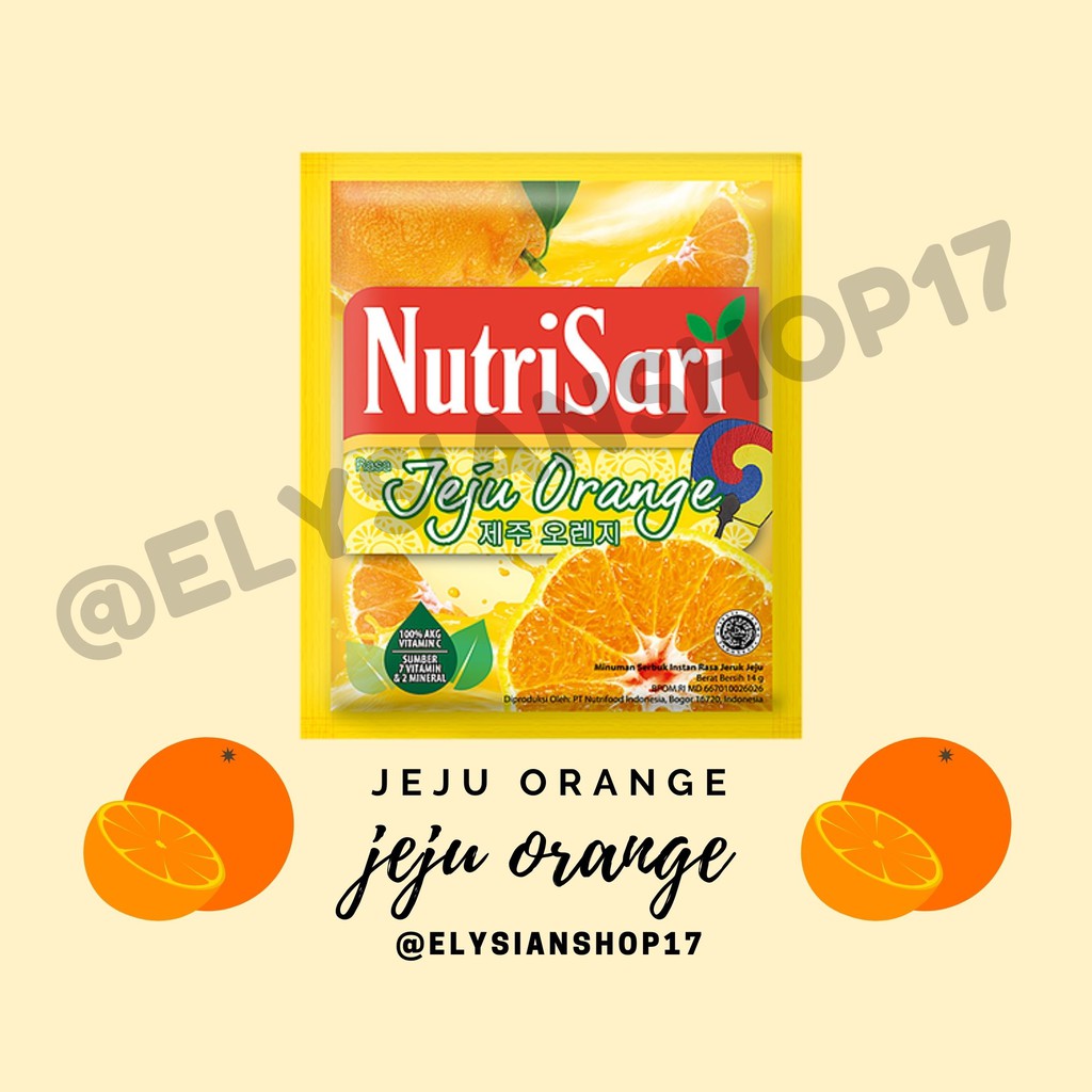 

Nutrisari Jeju Orange 1 Renceng (10 Sachet)