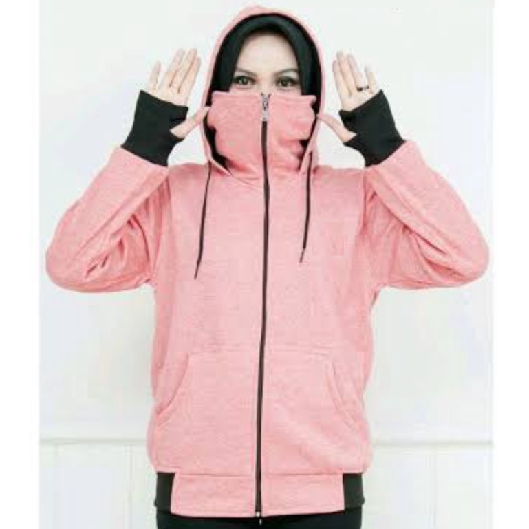 JAKET PRIA WANITA JUMBO DEWASA NINJA ROUNDHAND UNISEX POLOS FLEECE