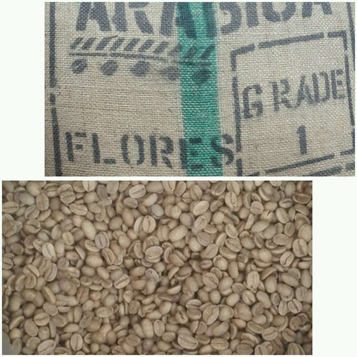 

biji kopi mentah/greenbean arabica flores manggarai - kkp1393