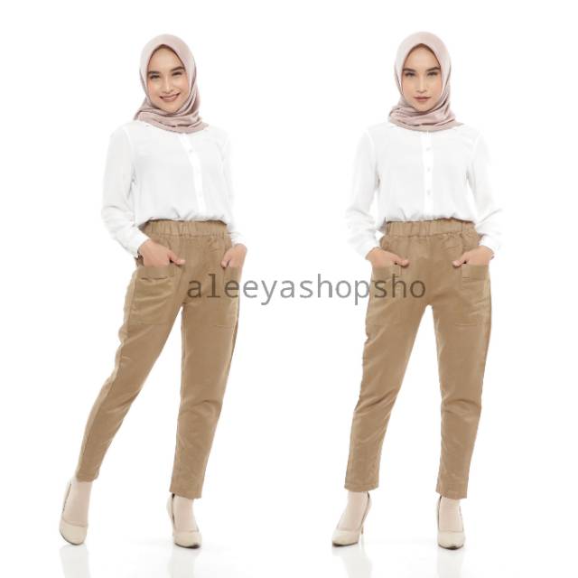 Celana Suede Pocket Hareem / Harem Pants Suede