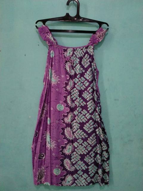 DASTER BATIK TANPA LENGAN BAHAN SANTUNG SALE 110RIBU DAPAT 4