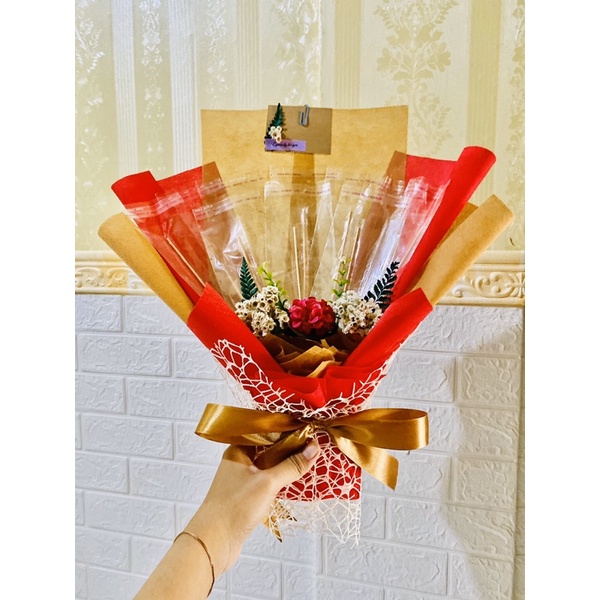 

Buket kosong uang atau barang jaring jaring bouquet hampers hadiah ultah wisuda anniversary