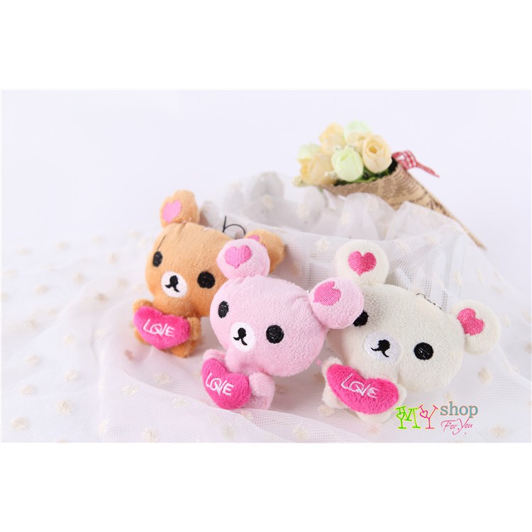 gantungan hanphone beruang mini bear plush toy (1J3) agh003