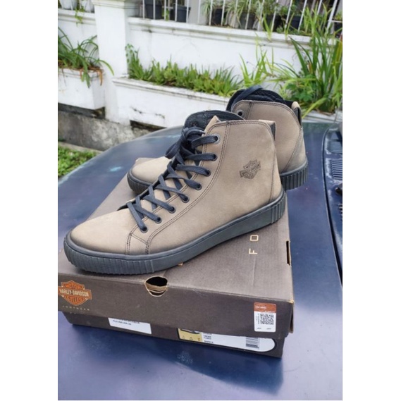 BNIB Sepatu Boots Original Harley Davidson D93650 - Ukuran 43 Sepatu Kulit Leather
