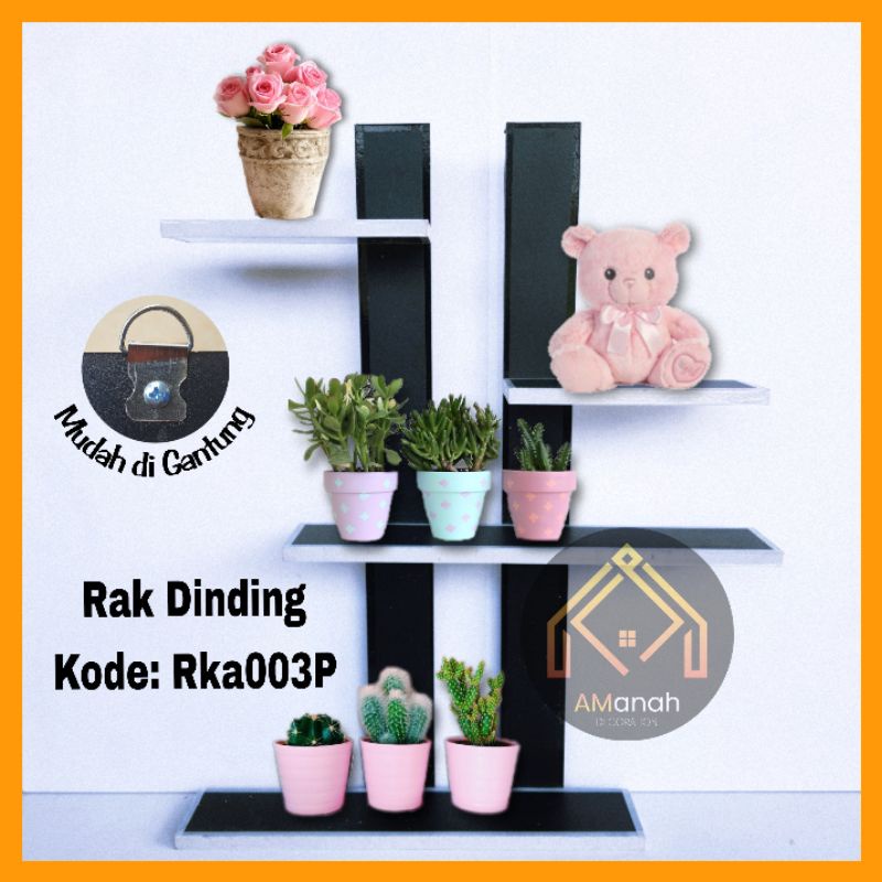 [COD] RAK DINDING KAYU MINIMALIS KODE RKA003 - RAK PAJANG KAYU SERBAGUNA RAK TEMBOK BUDDIESSTORE