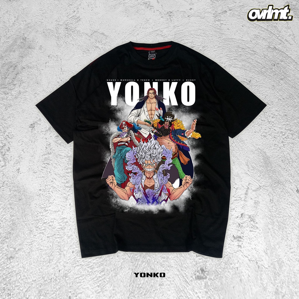 OVERLIMIT YONKO T-SHIRT | KAOS OVERSIZE | YONKO | SHANK | MARSHAL D TEACH | LUFFY | BUGGY | ONE PIECE