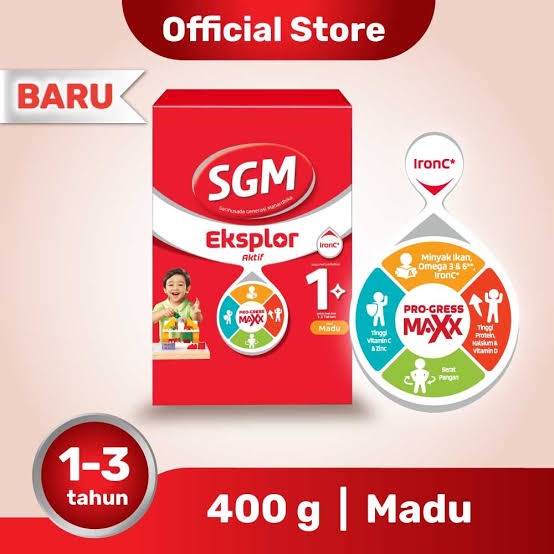 SGM 1+MADU 400gr - SUSU FORMULA ANAK 1-3 TAHUN