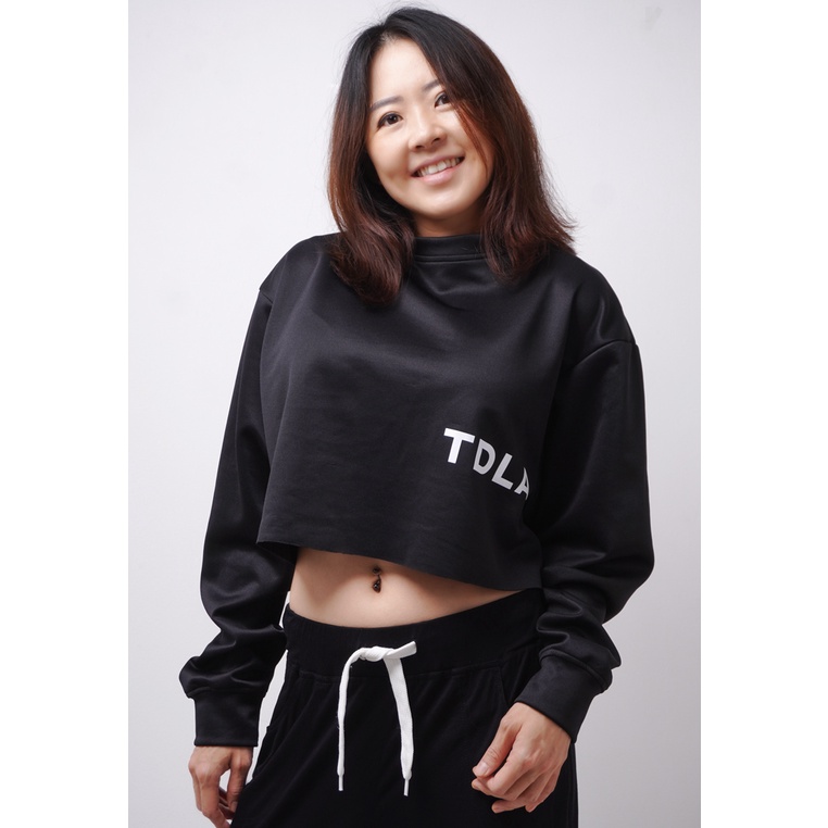 Third Day TDLA Waist Sweater Croptop Oversize Long Sleeve Kaos Casual Wanita LTE13 LTE10