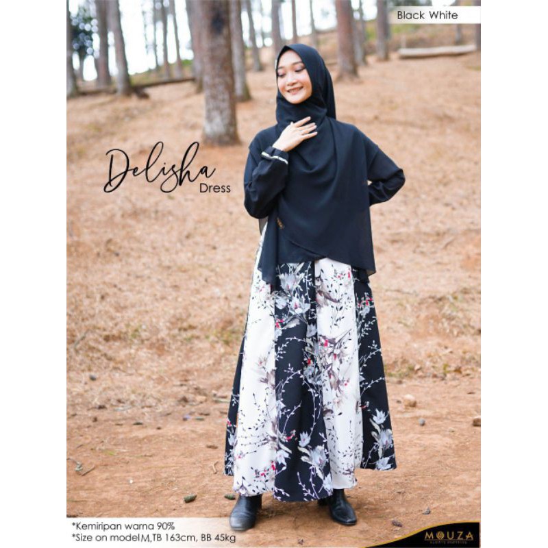 GAMIS SYAR'I DELISHA BY MOUZA INDONESIA