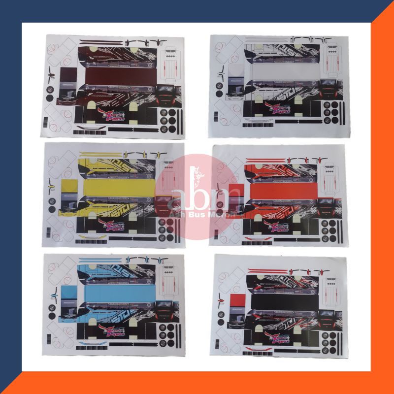 pola paper bus miniatur bus Sudiro Tungga Jaya Transporter