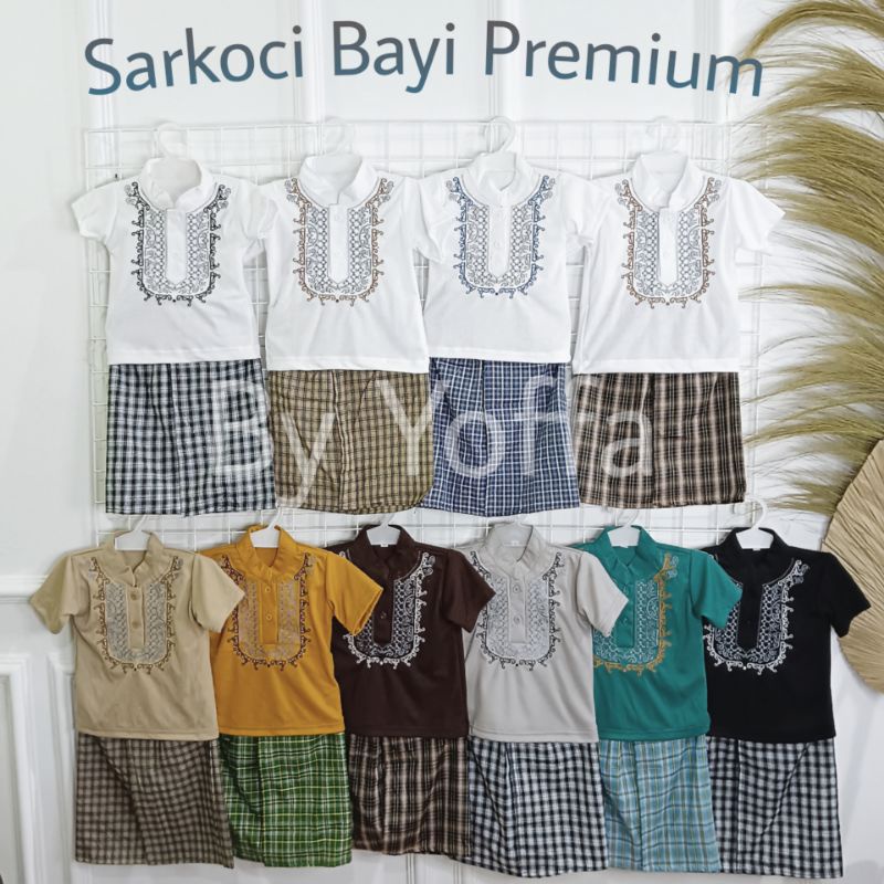 Sarkoci/Setelan Koko Sarung Bayi/ Koko Bayi Bordir/Newborn