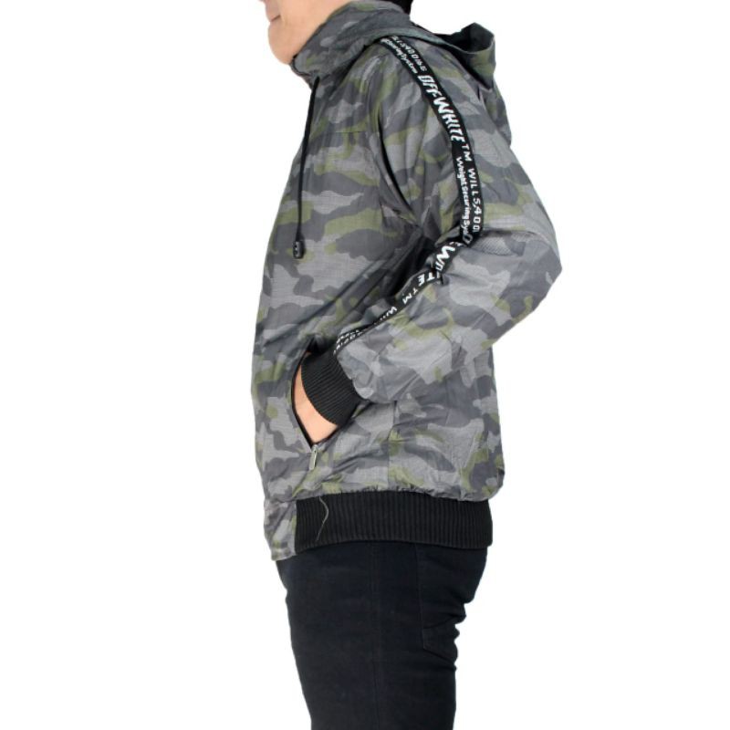 Jaket Pria Distro Keren Army Hodie Parasut Tebal