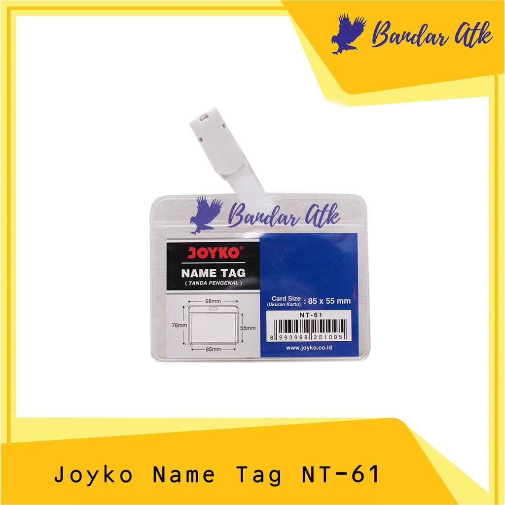 

JOYKO NAME TAG / Gantungan Kartu Nama / Tanda Pengenal NT-61 [1 PCS]