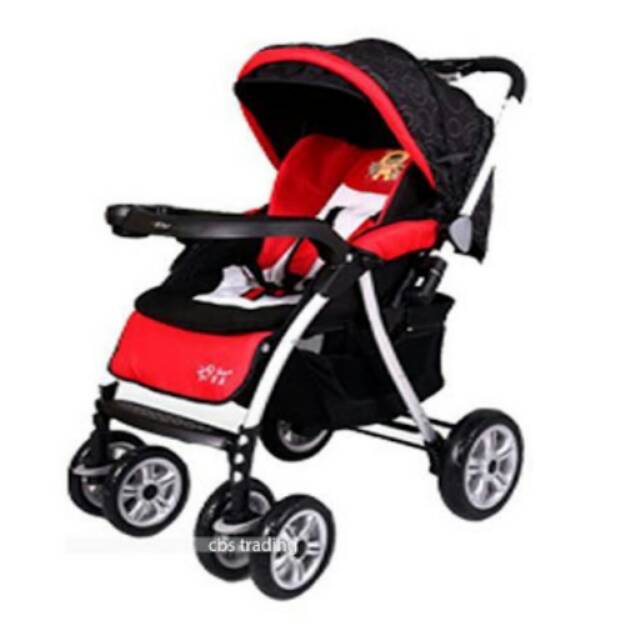 Stroller bayi pliko alloy s589al red / stroller bayi pliko alloy merah