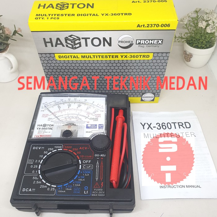 YX-360TRD MULTITESTER MULTI TESTER METER ANALOG HASTON PROHEX YX 360