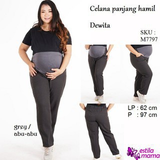 BUMIL PANTS EXTRA JUMBO 100kg++ Celana Hamil Katun Strecth Panjang Wanita