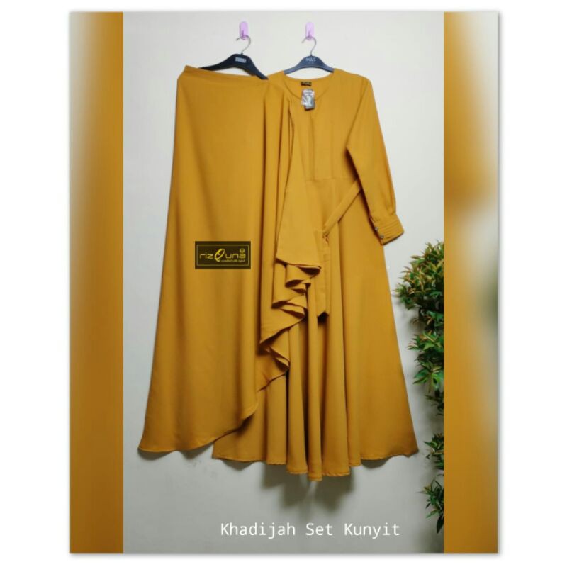 Khadijah set by Rizquna Gamis size M L