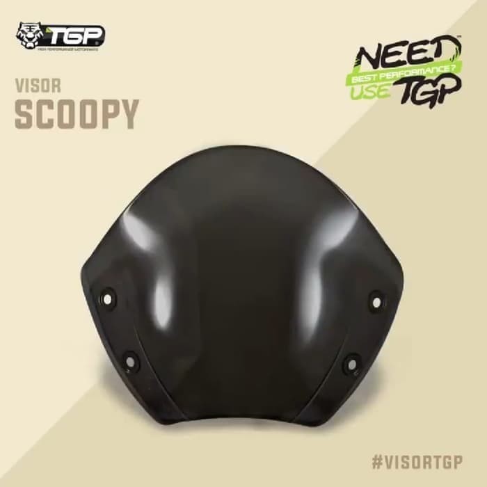 Windshield Visor Scoopy Fino Kuat Tidak Mudah Pecah Merk TGP MURAH