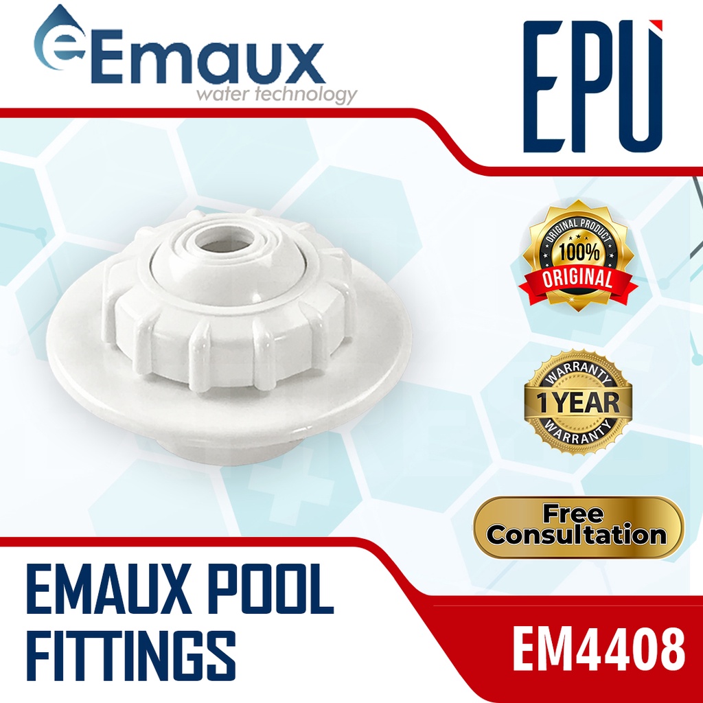 Emaux EM4408(A) Pool Inlet Fitting Kolam Renang Import Wall Return Emaux 4408