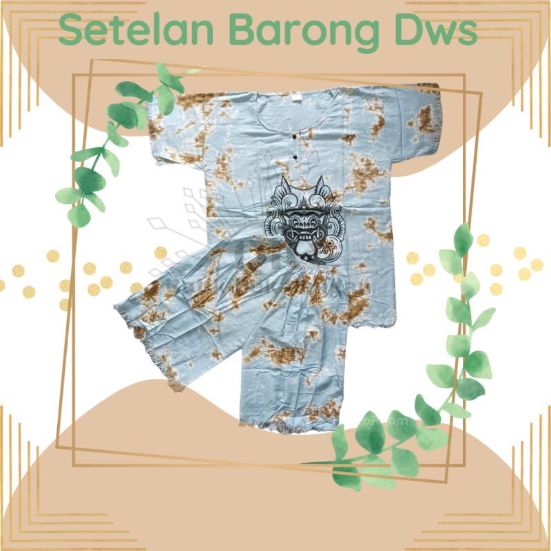 Setelan Bercak Barong Bali Dewasa Baju Bali Dewasa Jumbo