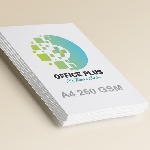 

ン Office Plus 1 Pack/50 Lembar Kertas Art Karton 260 GSM - High Quality Promo