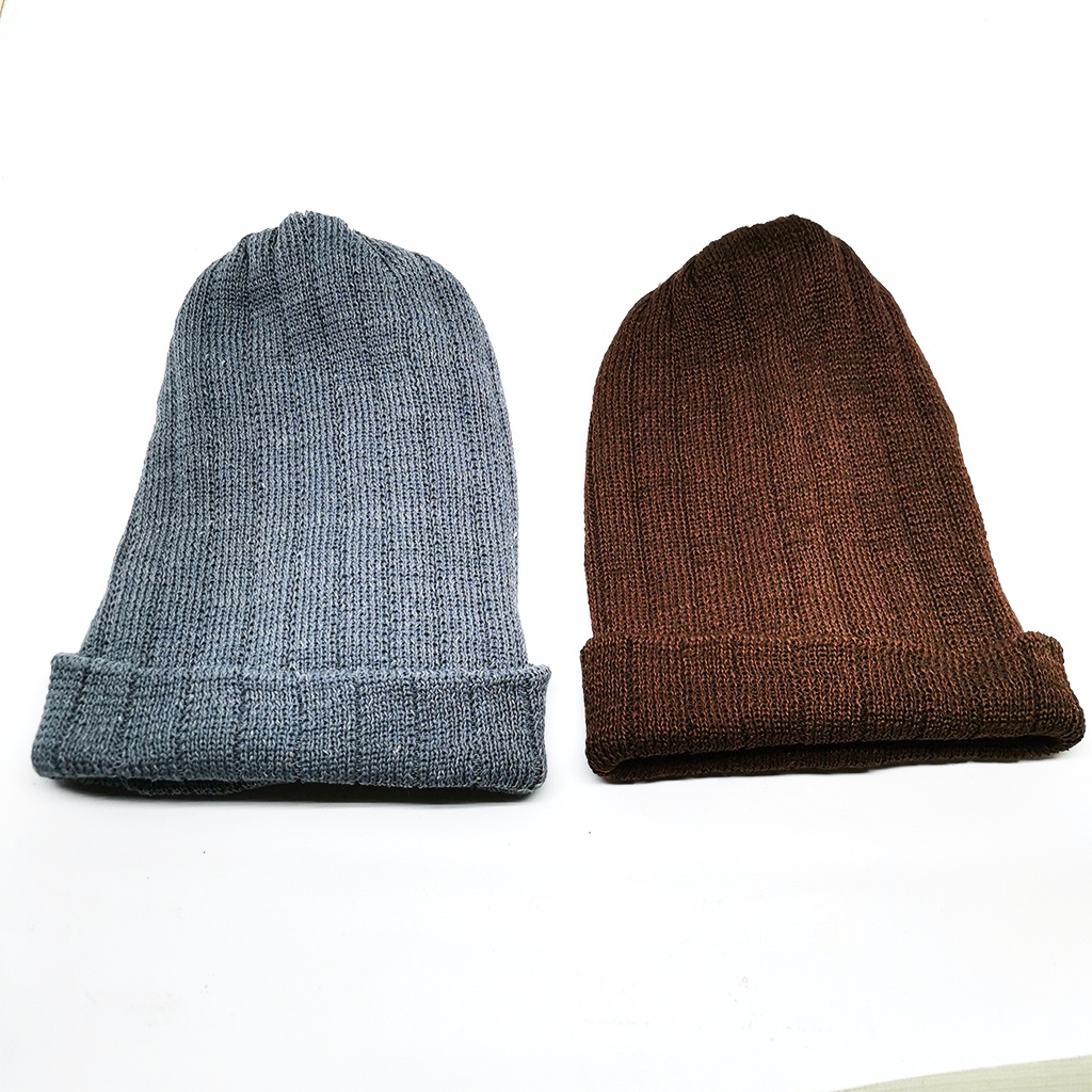 Kupluk Rajut Beanie Hat Polos Banyak Warna dan Sebo Satu tiga Lubang Pria dan Wanita Dewasa