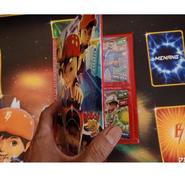 VWW Dek Arena Bertarung Boboiboy Galaxy Card Waterproof Anti Pudar + ALBUM Keren