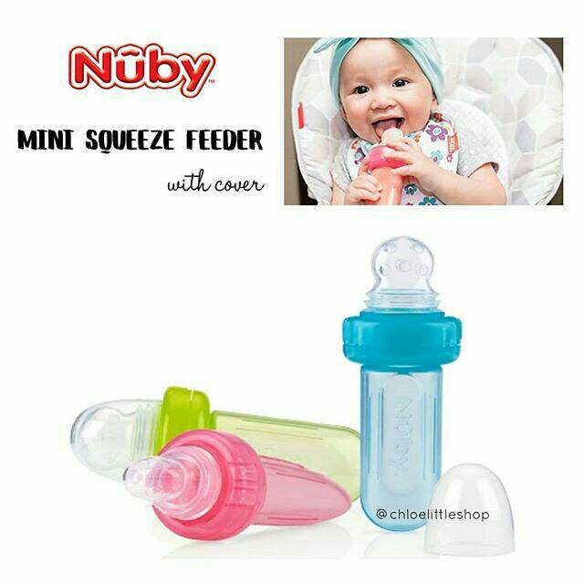 Nuby Mini Squeeze Feeder with Cover