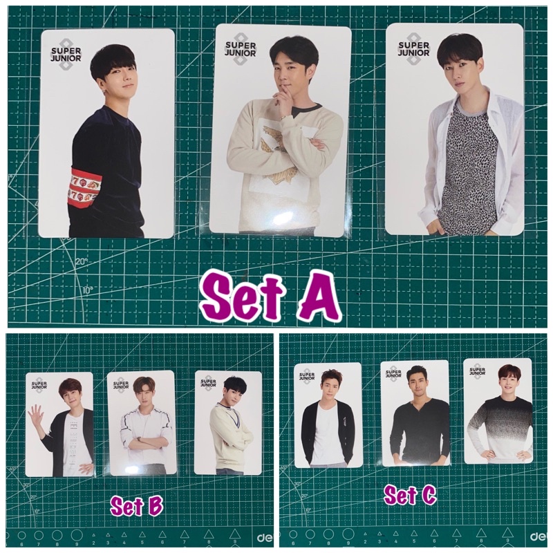 Super Junior Photocard SM SUM COEX PC Donghae/Zhoumi/Ryeowook/Yesung/Siwon/Henry/Leeteuk/Eunhyuk/Hee