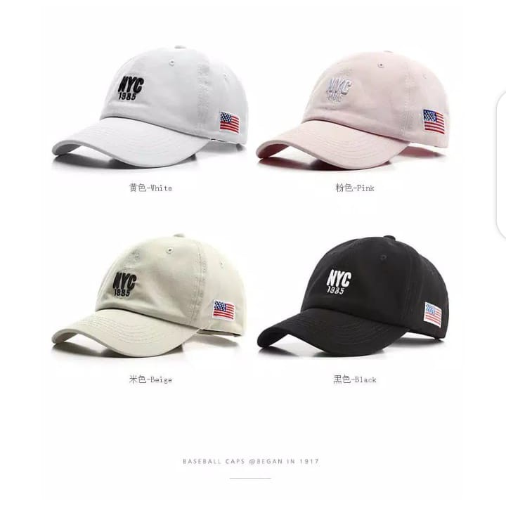 NEW BASEBALL UNISEX Topi Nyc Huruf NYC Topi Bisbol