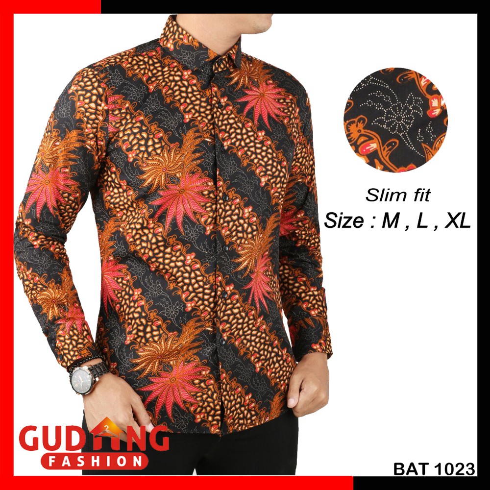 Batik Pria Kombinasi Slim Fit BAT 1023