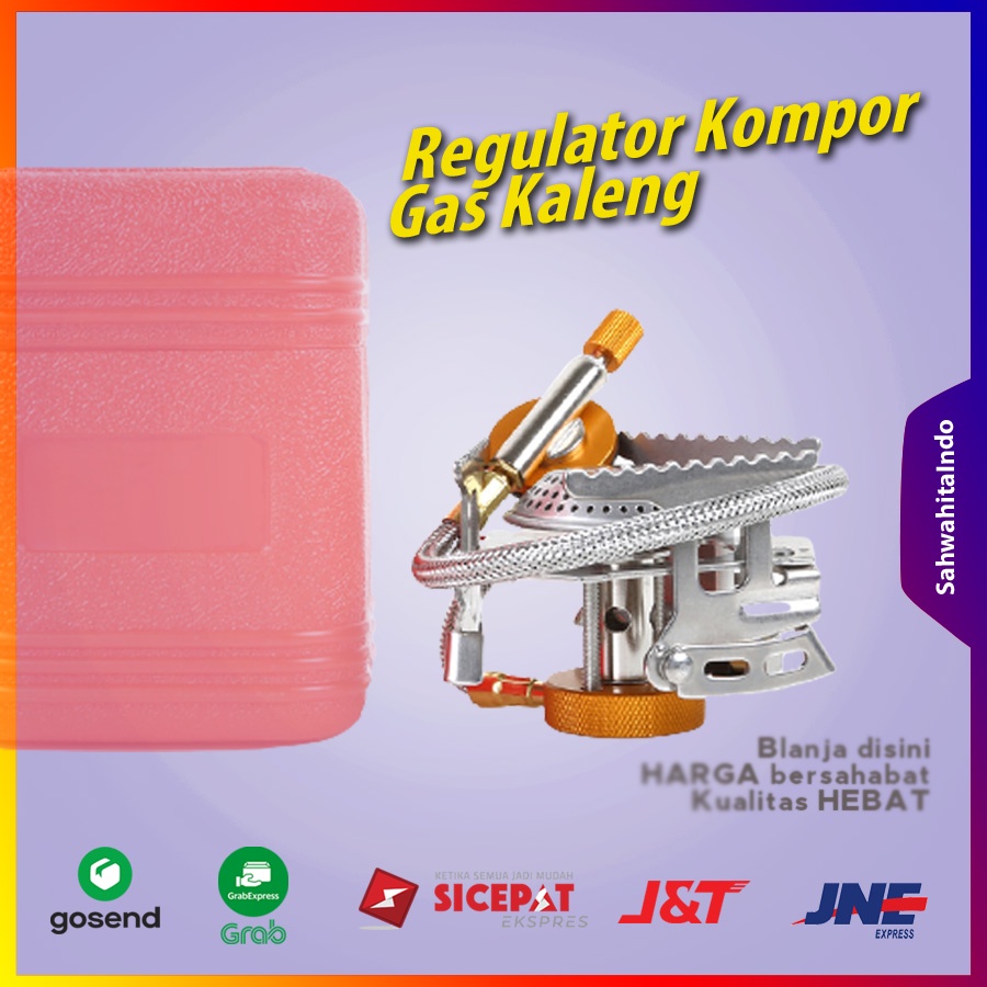 Regulator Kepala Kompor Gas Kaleng Lipat Portable legulator kepala gas torch Penyembur Api Climbing 