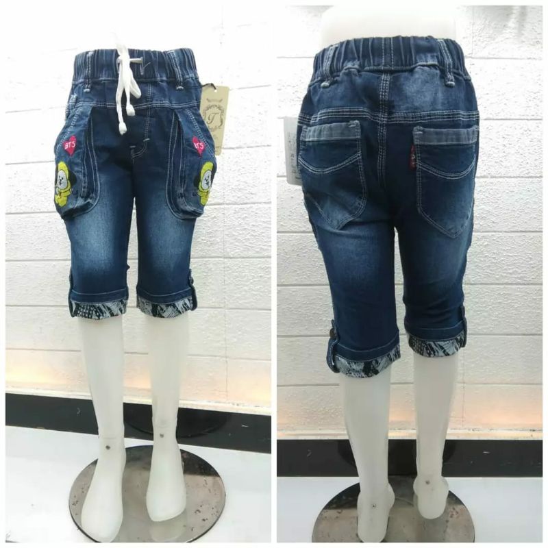 celana jeans anak perempuan // celana jeans pendek anak perempuan // celana anak perempuan gambat BT