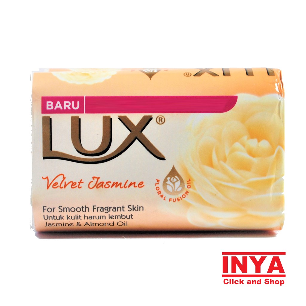 LUX VELVET JASMINE  FLORAL FUSION OIL SOAP BAR 80gr - Sabun Batang