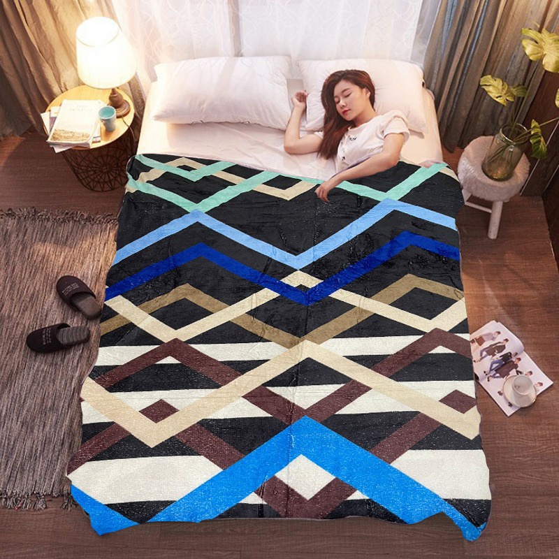 Selimut Bulu Halus Dewasa 150x200 Termurah Terlaris Motif Aesthetic New Arrival-Cream Lapis