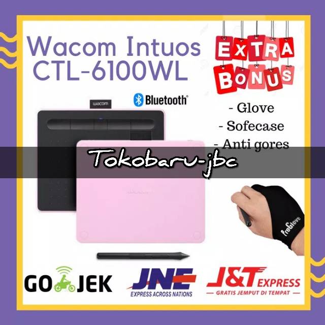 WACOM Intuos Medium Bluetooth Wireless CTL6100WL garansi resmi