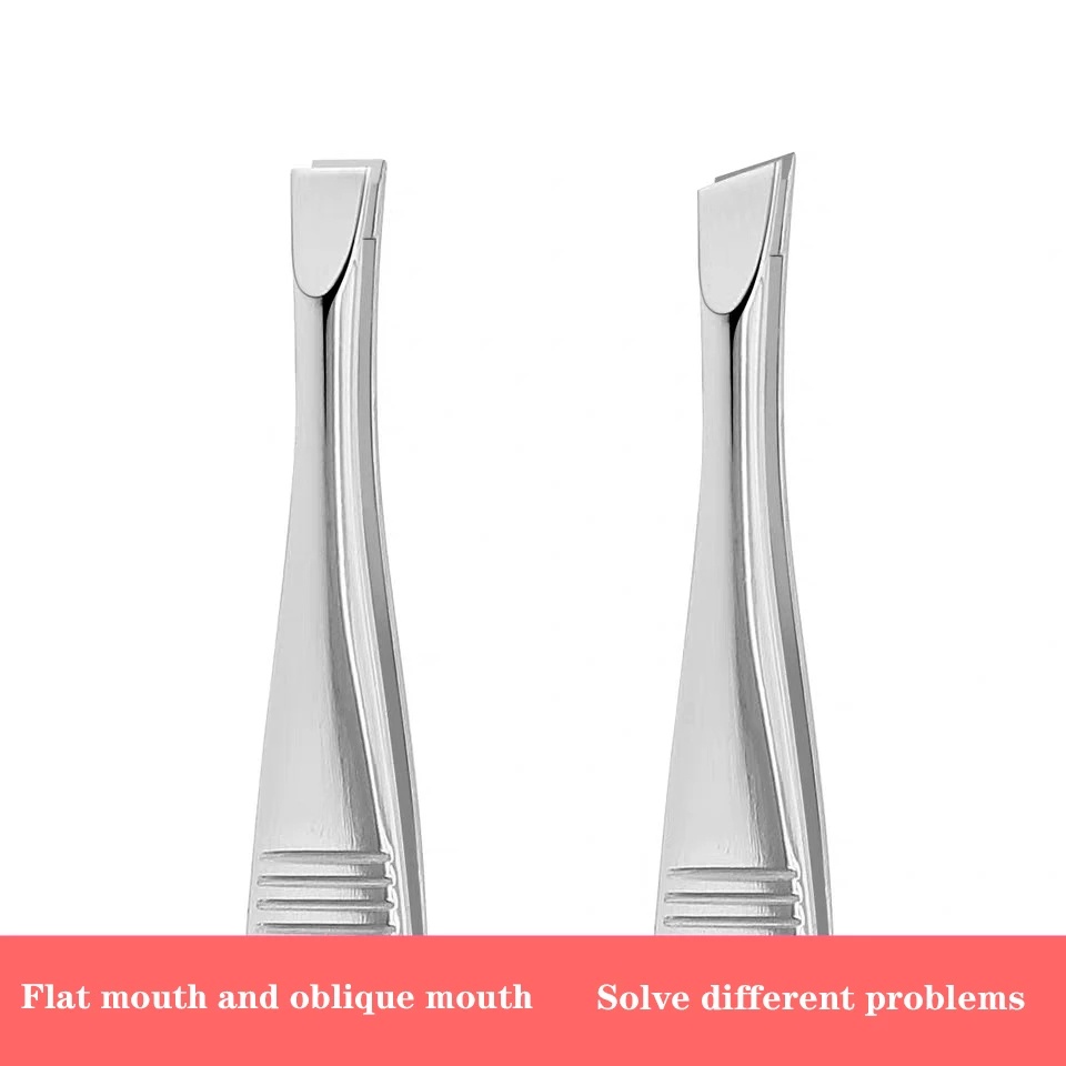 Pinset Stainless Steel Anti Slip Elastis Untuk Mencabut Bulu Mata Palsu