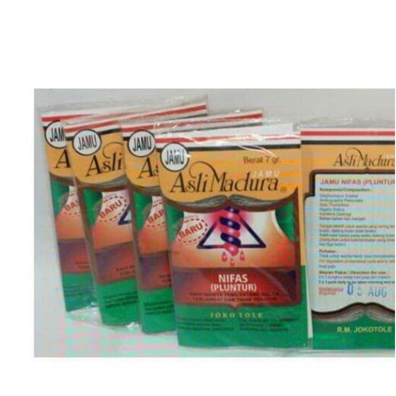 jamu lancar haid - serbuk  isi 20bungkus / asli madura