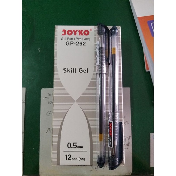 

[BOX ISI 12] PULPEN JOYKO GP-262 HITAM 0.5MM SKILL GEL / PULPEN GEL / BALLPOINT / PULPEN / BOLPEN
