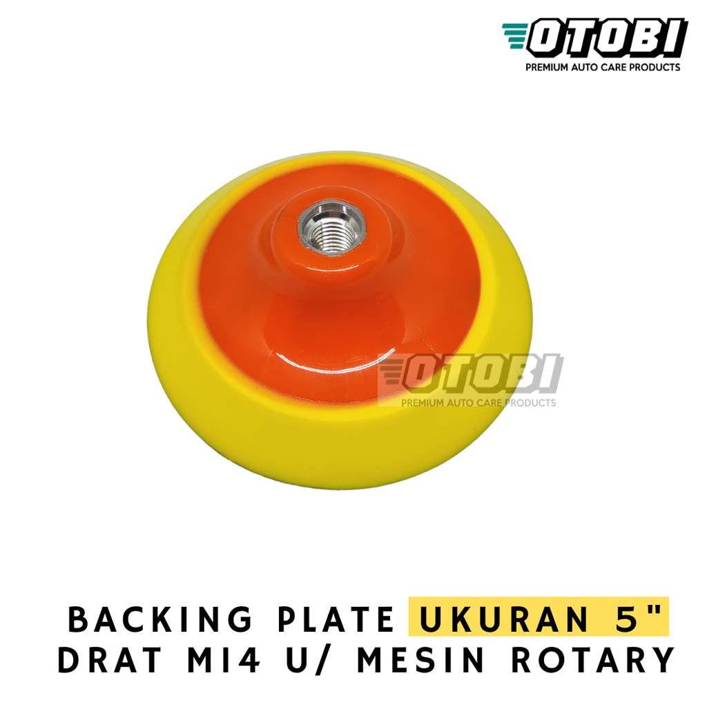 M14 5&quot; inch Backing Plate Velcro Pad Dudukan Poles Mesin Tatakan Busa